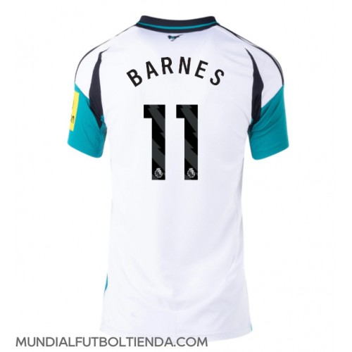 Camiseta Newcastle United Harvey Barnes #11 Segunda Equipación Replica 2024-25 para mujer mangas cortas